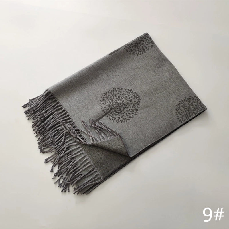 Women's Cute Sweet Printing Imitation Cashmere Polyester Scarf