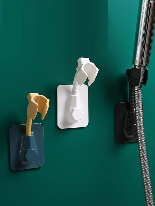 New Creative Bathroom Non-perforated Universal Adjustable Shower Base Viscose Seamless Shower Head Bracket Hook