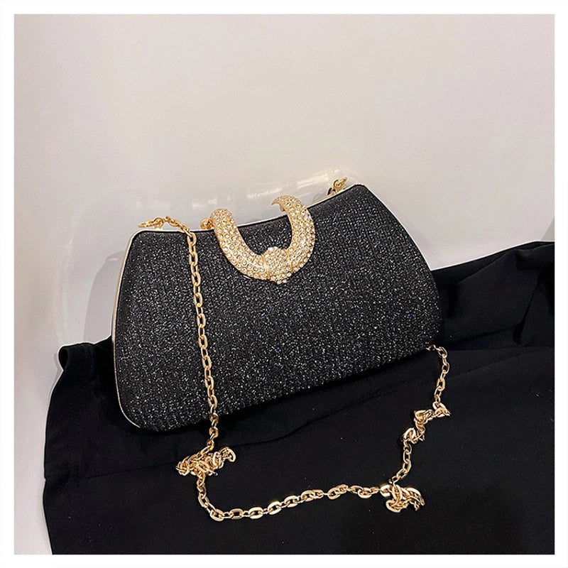 Silver Gold Pink PVC Solid Color Square Evening Bags