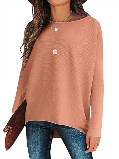 ✨Hot Sale 49% OFF⭐women's Irregular Oversized Dolman Sleeve Knitted Pullover (Free Shipping)