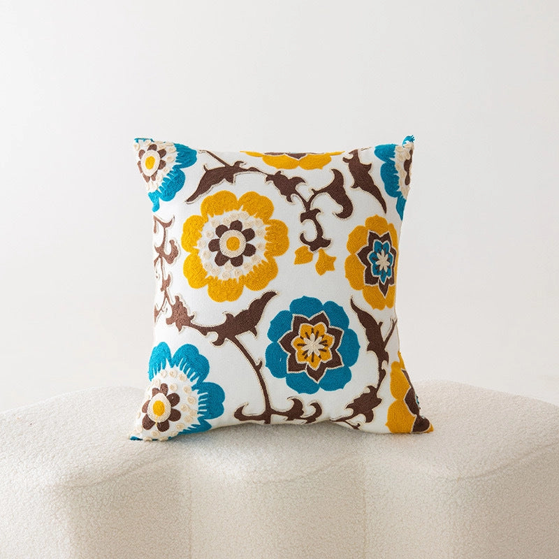 Sweet Minimalist Flower Cotton Pillow Cases Couch & Sofa Decor