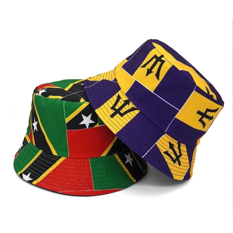 Unisex Basic Geometric Big Eaves Bucket Hat