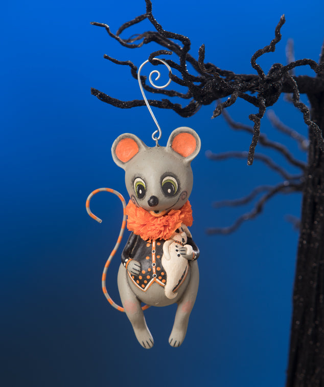 Marvin Mouse with Ghost Ornament