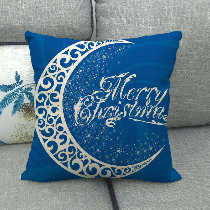 18 Cojines Merry Xmas Couch Throw Pillow Cover Case Home Sofa Decor Pillowslip