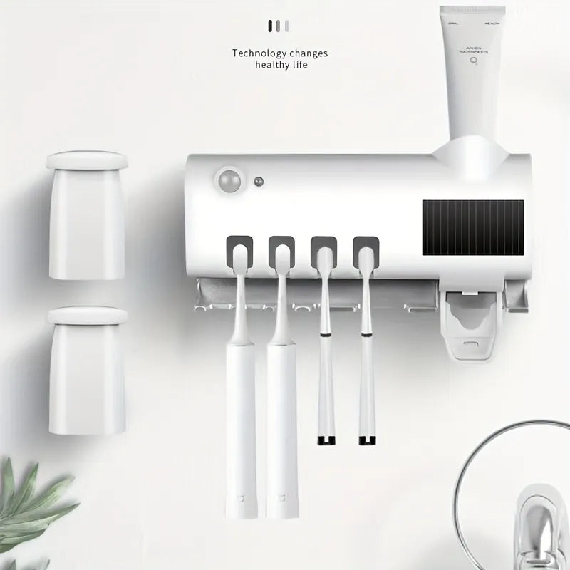 Smart UV Sterilizing Toothbrush Holder