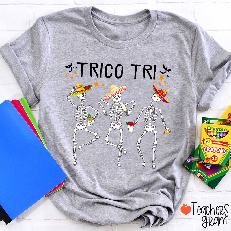 Trico Tri Halloween Spanish Teacher T-Shirt