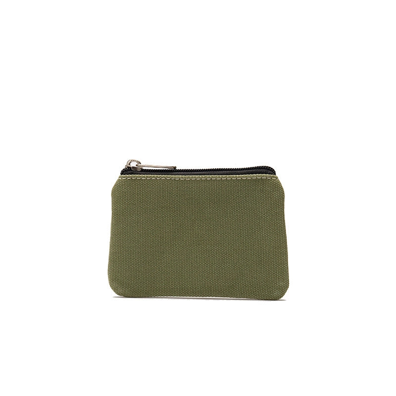 New Cotton Canvas Fashion Men's And Women's Coin Purse Card Holder Simple Fabric Coin Pouch Storage Bag