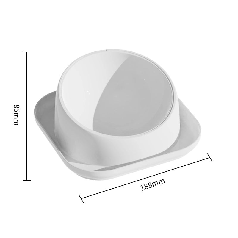 Minimalist PP Stainless Steel Color Block Solid Color Pet Tableware