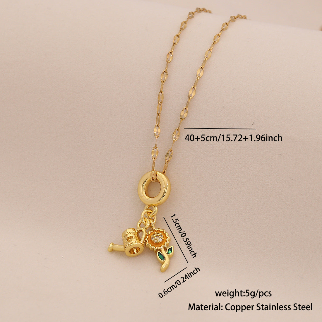 Dripping Oil Earth Airplane Suitcase Pendant Necklace Retro Color Preserving Accessories N1509