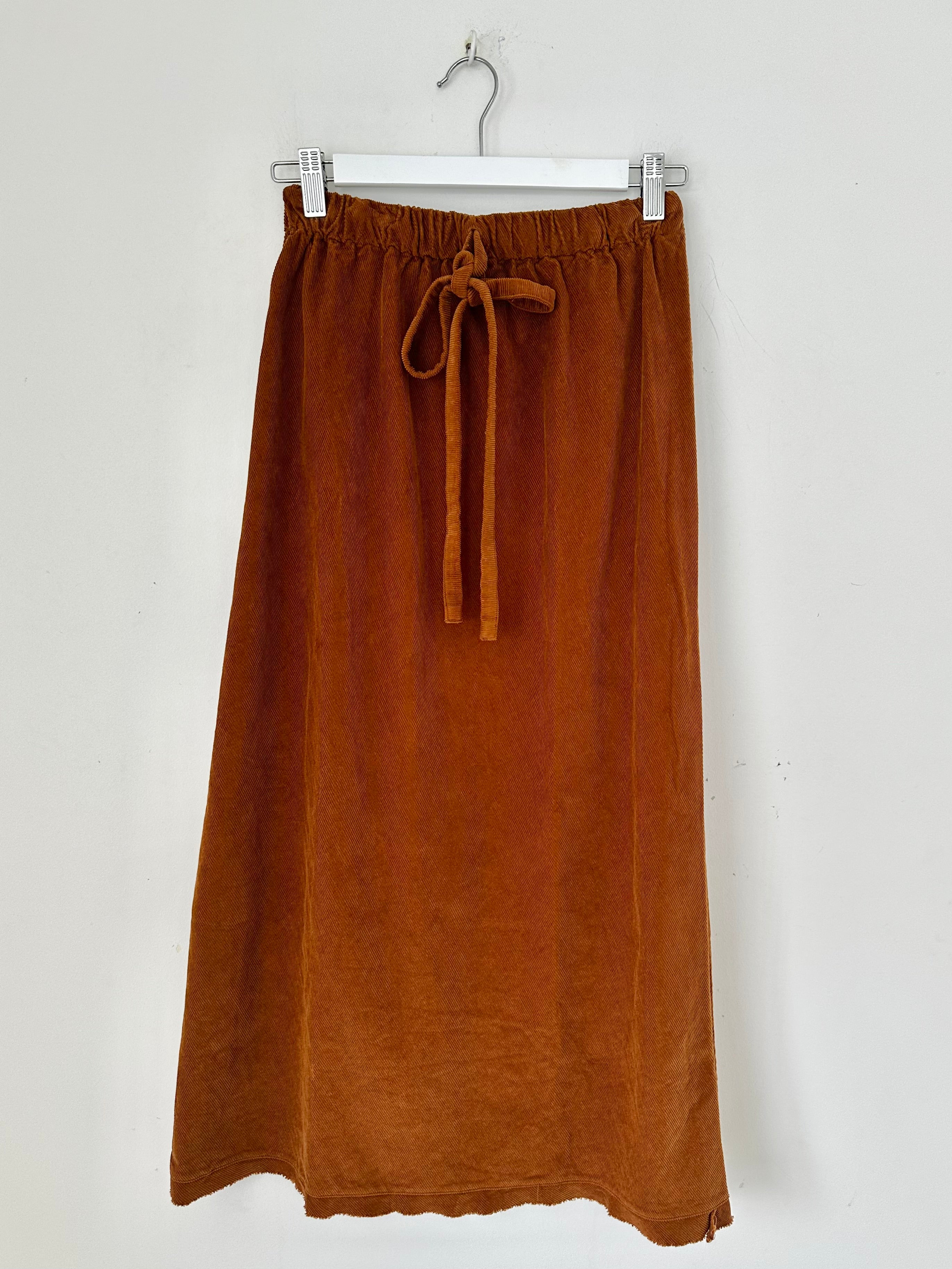 anthea skirt - caramel cord