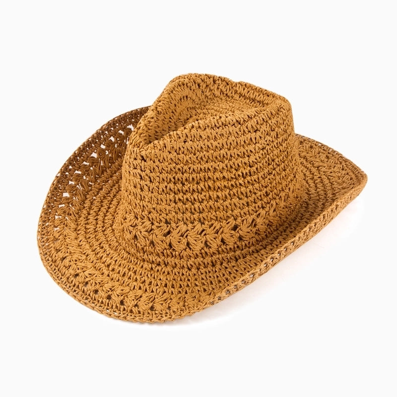 Women's Minimalist Classic Style Solid Color Big Eaves Sun Hat Fedora Hat