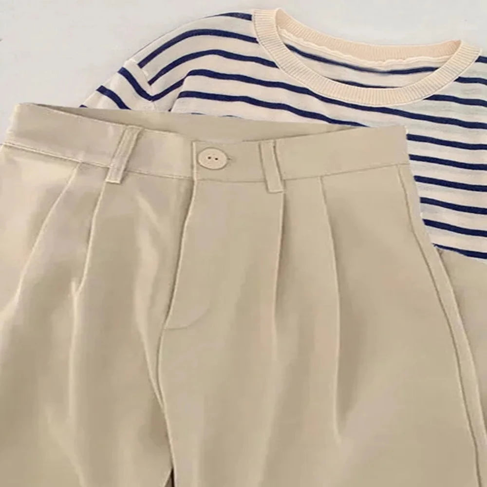 High Waist Casual Suit Pants For Women