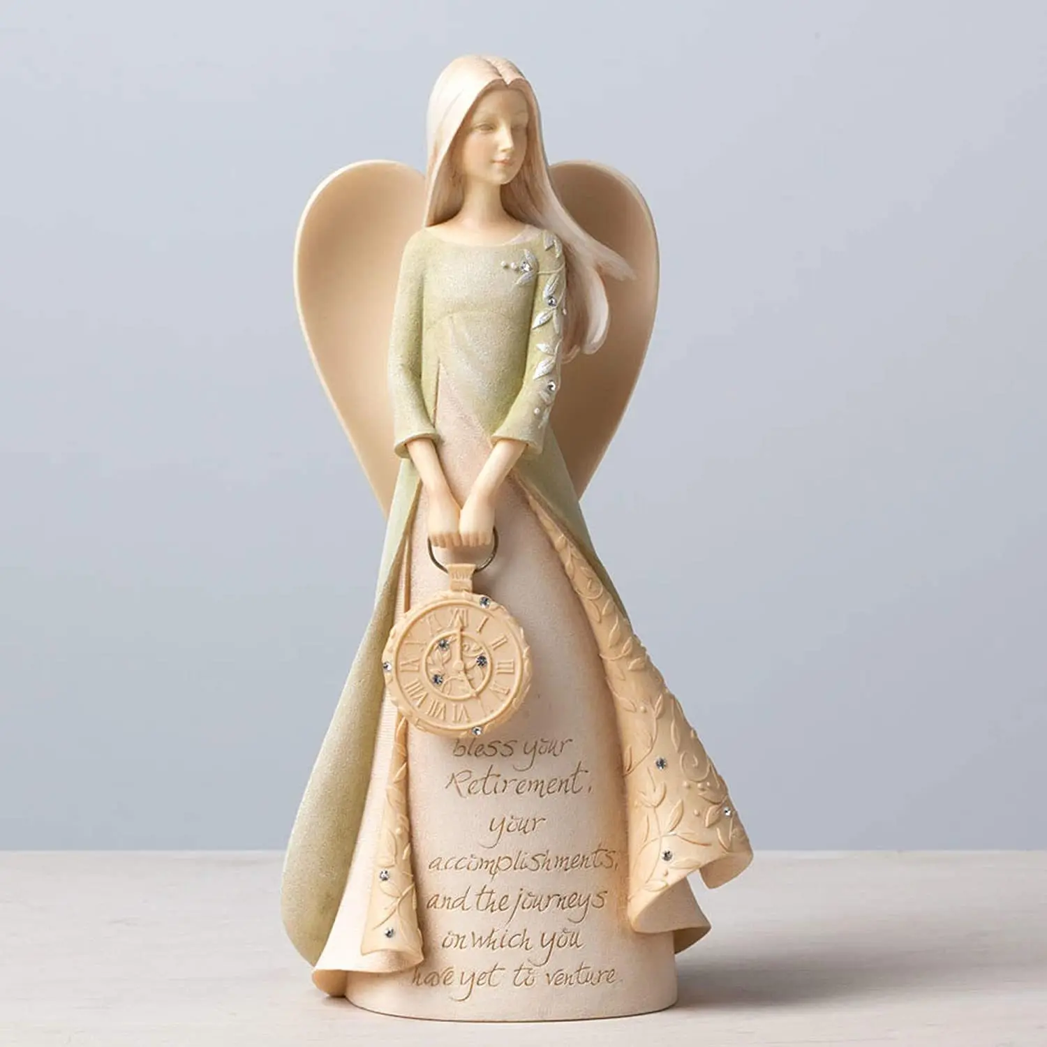 Hot Sales Beatiful Home Decoration Ornament Housewarming Holiday Gifts Resin Statue Figurine With Sentiment Saying
