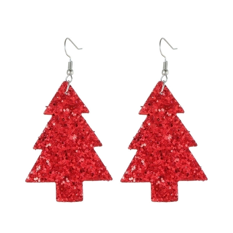 Fashion Water Droplets Pu Leather Handmade Women's Drop Earrings 1 Pair