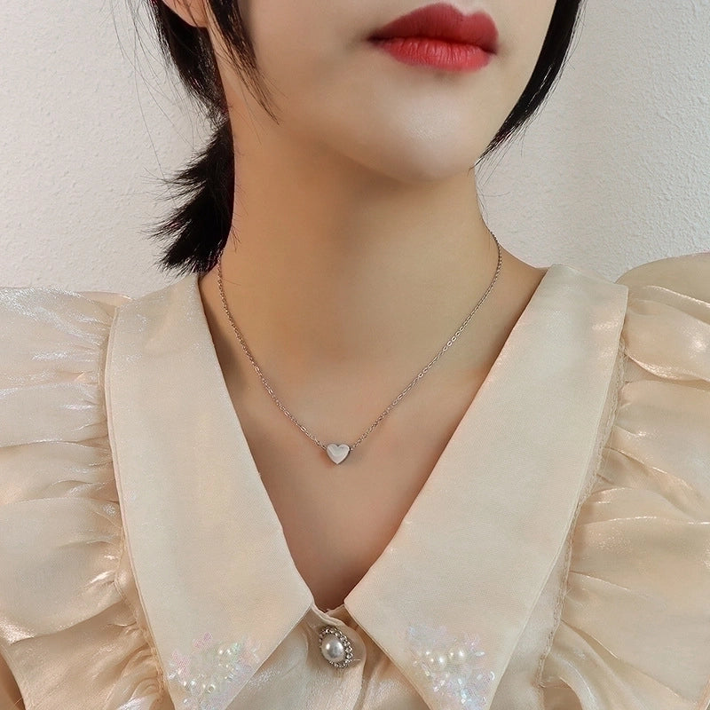 Heart 304 Stainless Steel 18K Gold Plated Plating Necklace