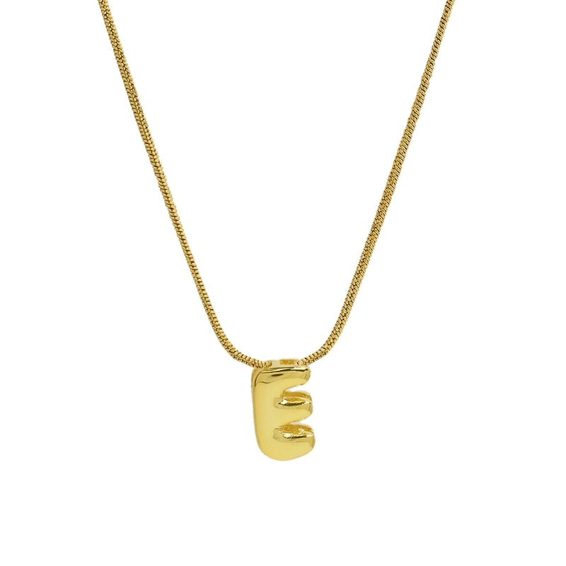 Basic Modern Style Classic Style Letter 304 Stainless Steel Brass Plating Pendant Necklace