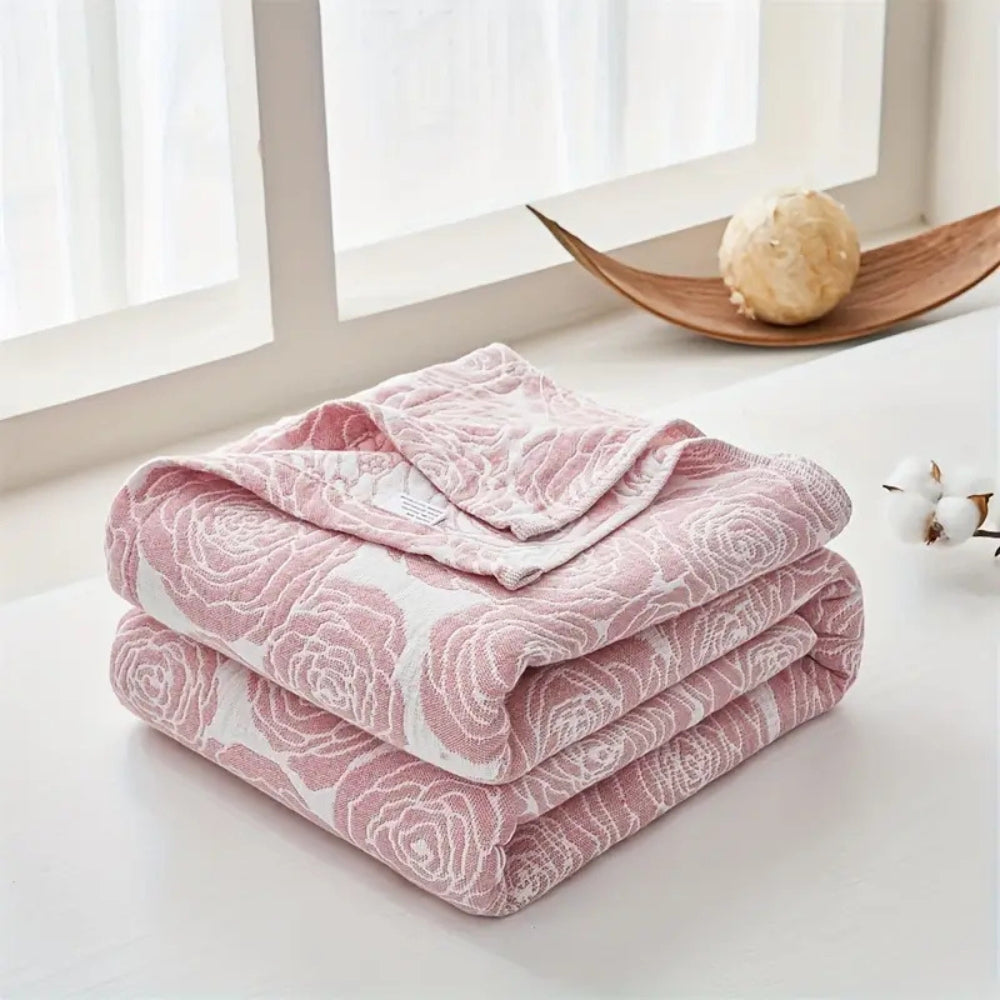 Rose Cotton Blanket