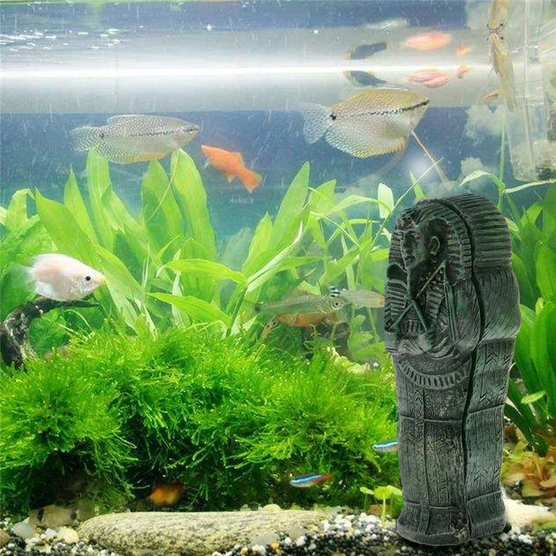 Mummy Egypt Landscape Ornament For Aquarium