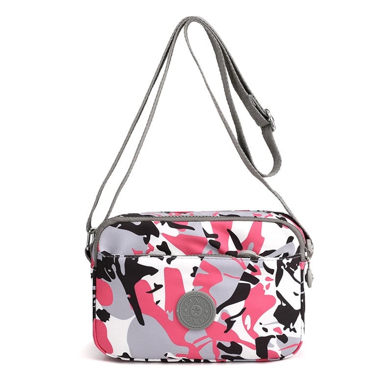 Unisex Oxford Cloth Printing Streetwear Square Zipper Square Bag