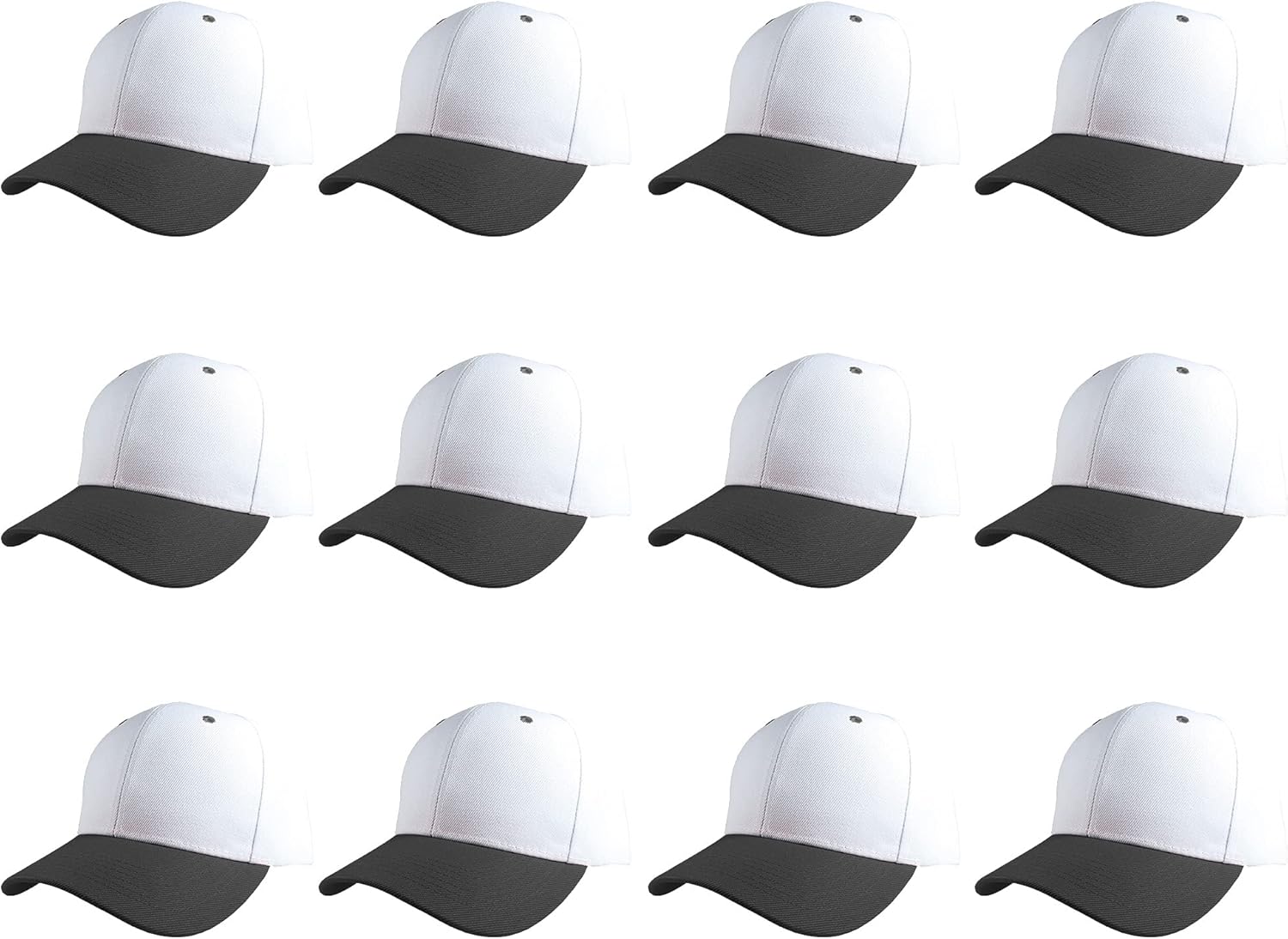 Gelante Plain Blank Baseball Caps Adjustable Back Strap Wholesale LOT 12 PC'S