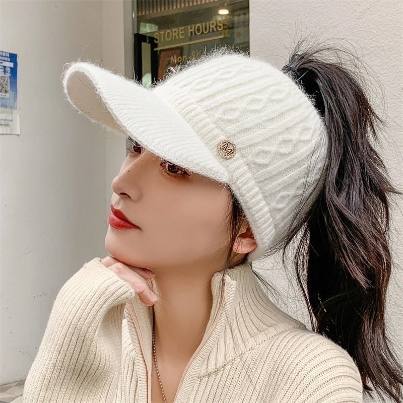 Women's Elegant Basic Twist Curved Eaves Ivy Cap
