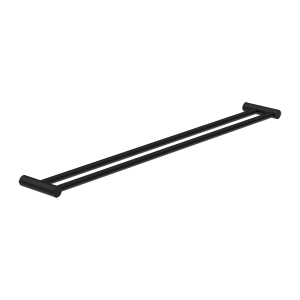 Nero New Mecca 800mm Double Towel Rail - Matte Black / NR2330dMB