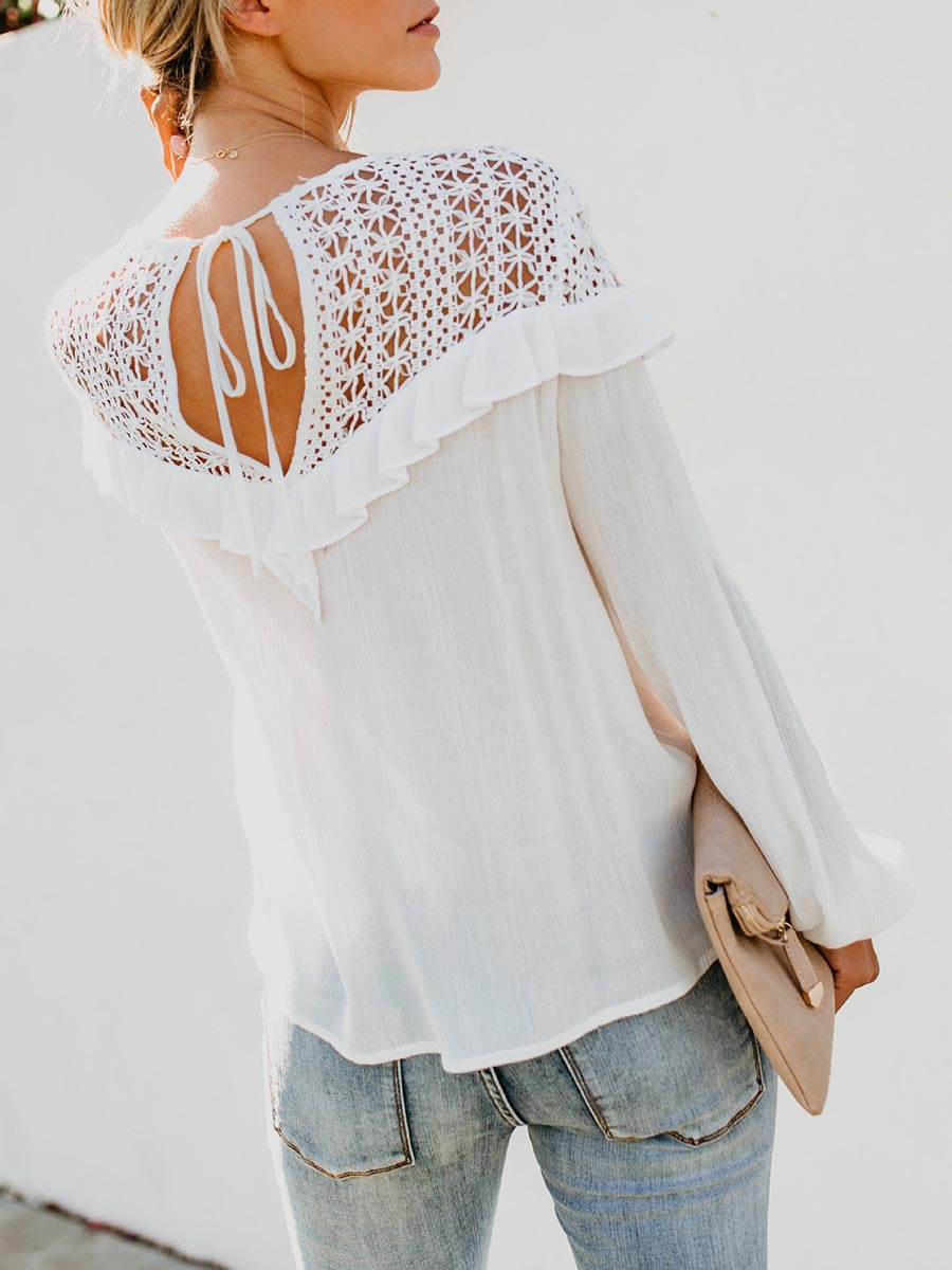 Fashion Lace Hollow Top