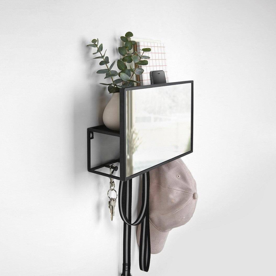 Cubiko Mirror and Organiser - Black