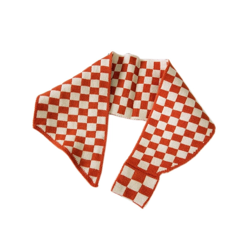 Women's Minimalist Classic Style Color Block Polyester Silk Scarf