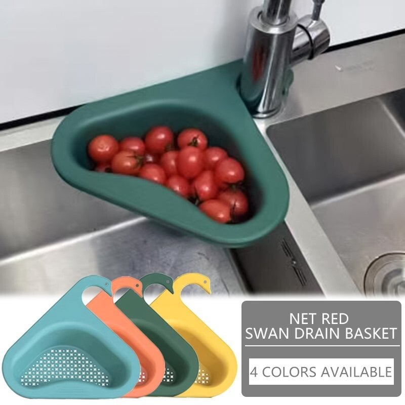 🎉 New Year Promotion-Buy 1 Get 1 Free 🎉 -Kitchen Sink Drain Basket Swan Drain Rack