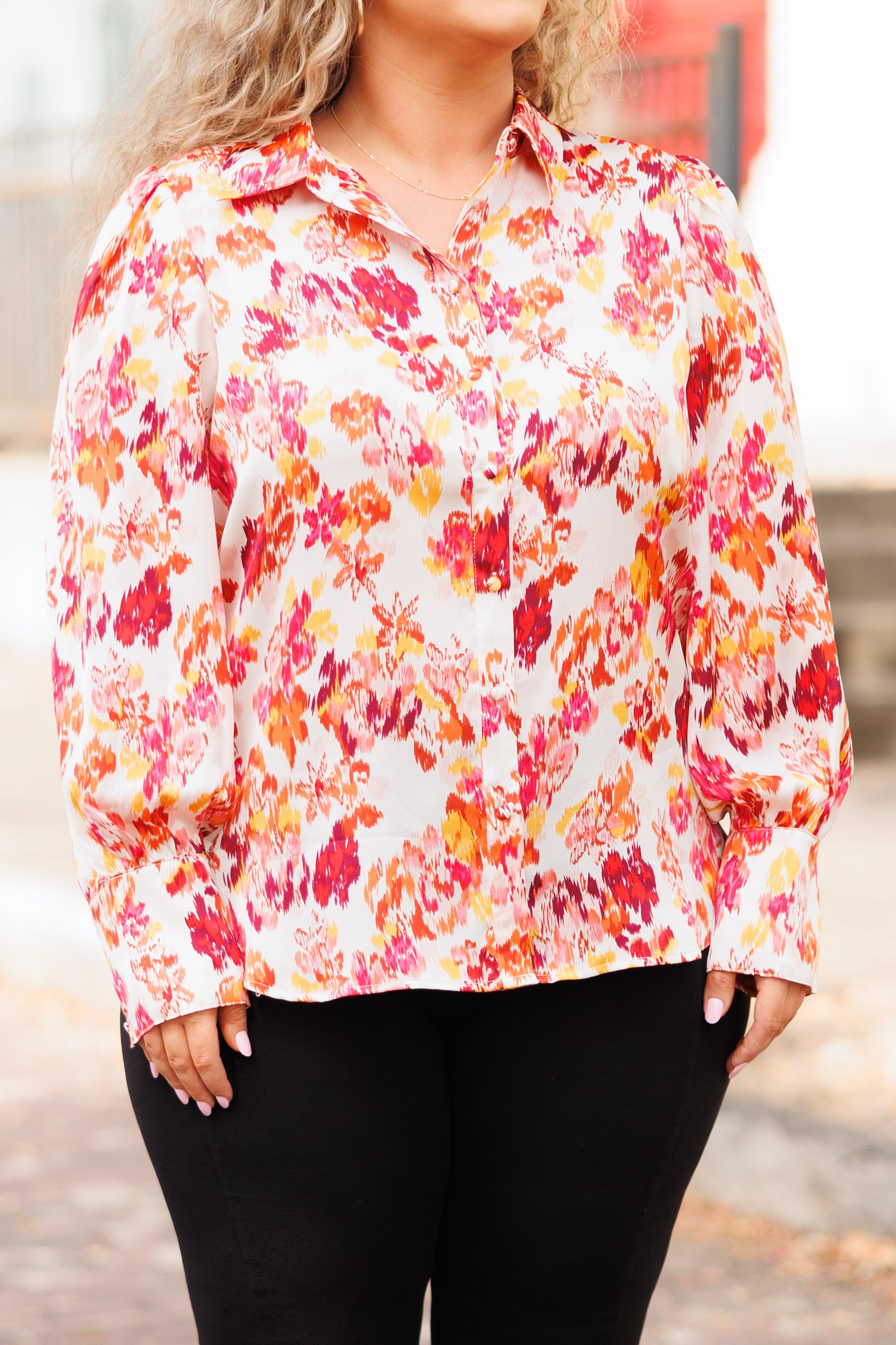 Flowers Of My Dreams Top. Ivory