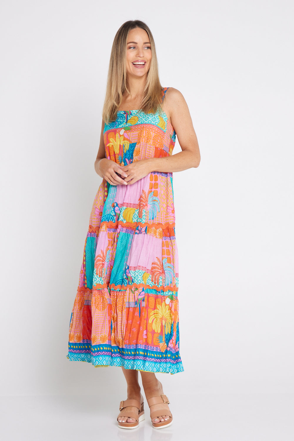 Cotton Maxi Dress - Candy