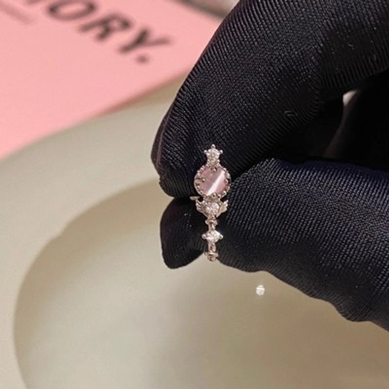 1 Piece Minimalist Moon Inlay Copper Zircon Ear Studs