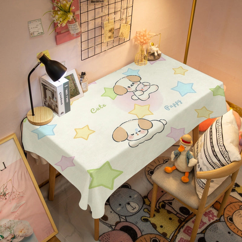 Minimalist Cartoon Plush Tablecloths