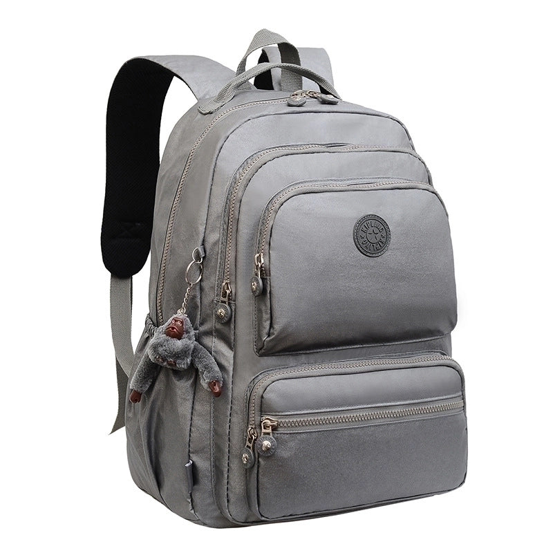 Waterproof Solid Color School Travel School Backpack