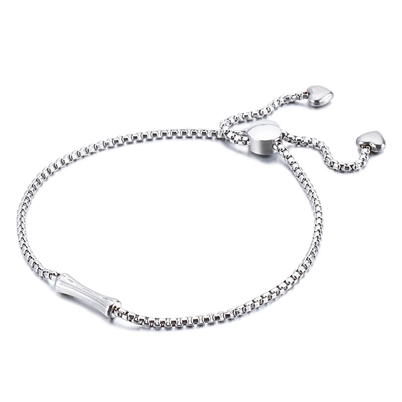 Casual Minimalist Letter Heart Shape Stainless Steel 18K Gold Plated Bracelets In Bulk