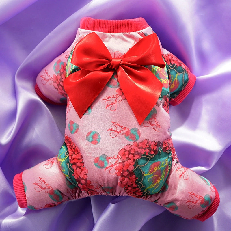 Casual Polyester Valentine'S Day Cherry Strawberry Pet Clothing