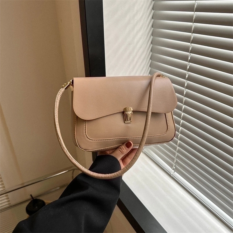 Women's All Seasons Pu Leather Elegant Basic Underarm Bag