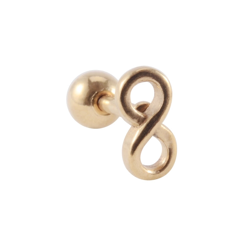1 Piece Ear Cartilage Rings & Studs Casual Elegant Vacation Star Moon 304 Stainless Steel Plating 18K Gold Plated Lip Rings Ear Cartilage Rings & Studs