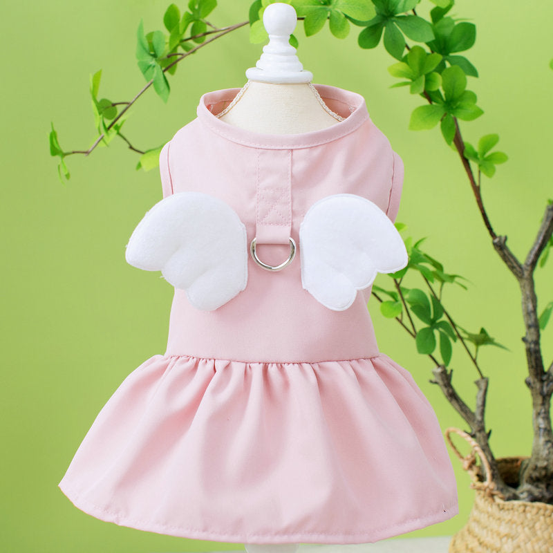 Wing Decor Dog Harness Dress