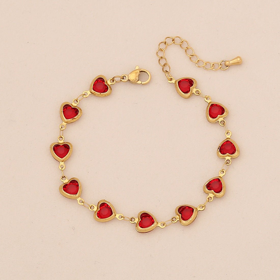 Fashionable Colorful Love Stainless Steel Bracelet Ins Trendy Titanium Steel Jewelry B634