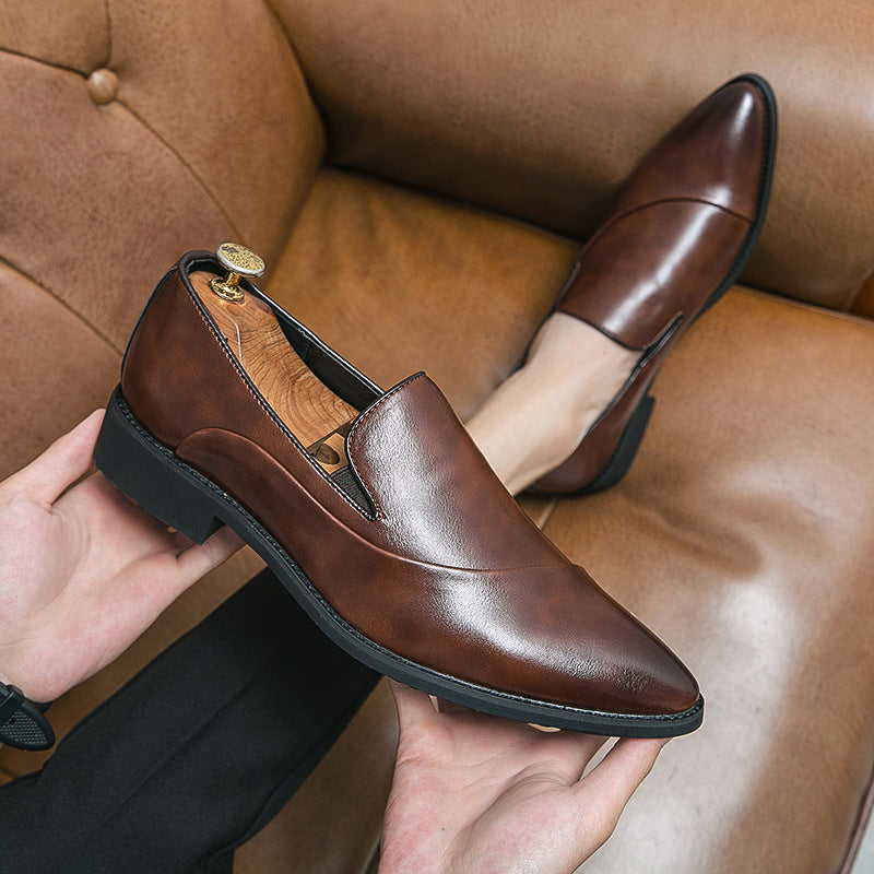 Men's Leather Fashion Trendy Casual Shoes