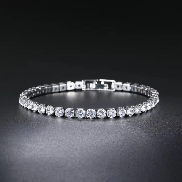 🔥 49% OFF🎁Sparkling Moissanite Bracelet❤️BUY 2 FREE SHIPPING NOW!