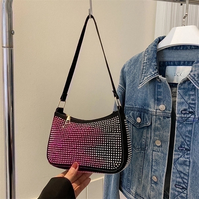 Women's Pu Leather Solid Color Fashion Square Zipper Shoulder Bag Crossbody Bag