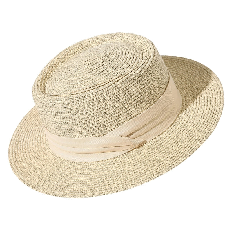 Women's Basic Hawaiian Vacation Solid Color Short Brim Sun Hat