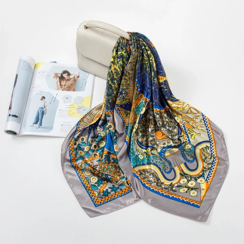 Women's Retro Ethnic Style Geometric Polyester Kerchief