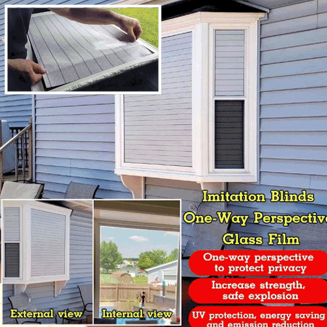 (🌸Spring Hot Sale Now-49% Off❤)Imitation Blinds One-Way Perspective Glass Film🔥Discretionary tailoring🔥