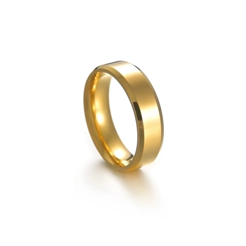 Minimalist Round Stainless Steel No Inlaid Gold Plated