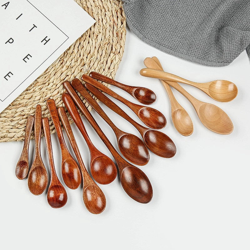 Phoebe Rice Spoon Long Pointed Handle Small Wooden Spoon Long Handle Salad Honey Spoon Wooden Spoon Small Spoon