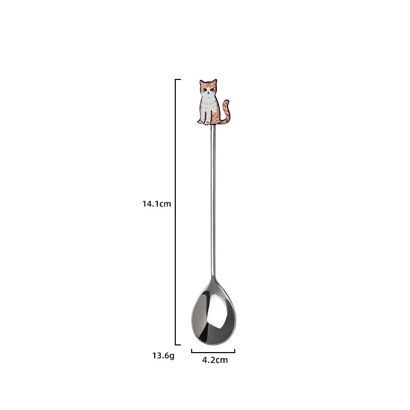 Cute Cartoon Stainless Steel Spoon 1 Piece